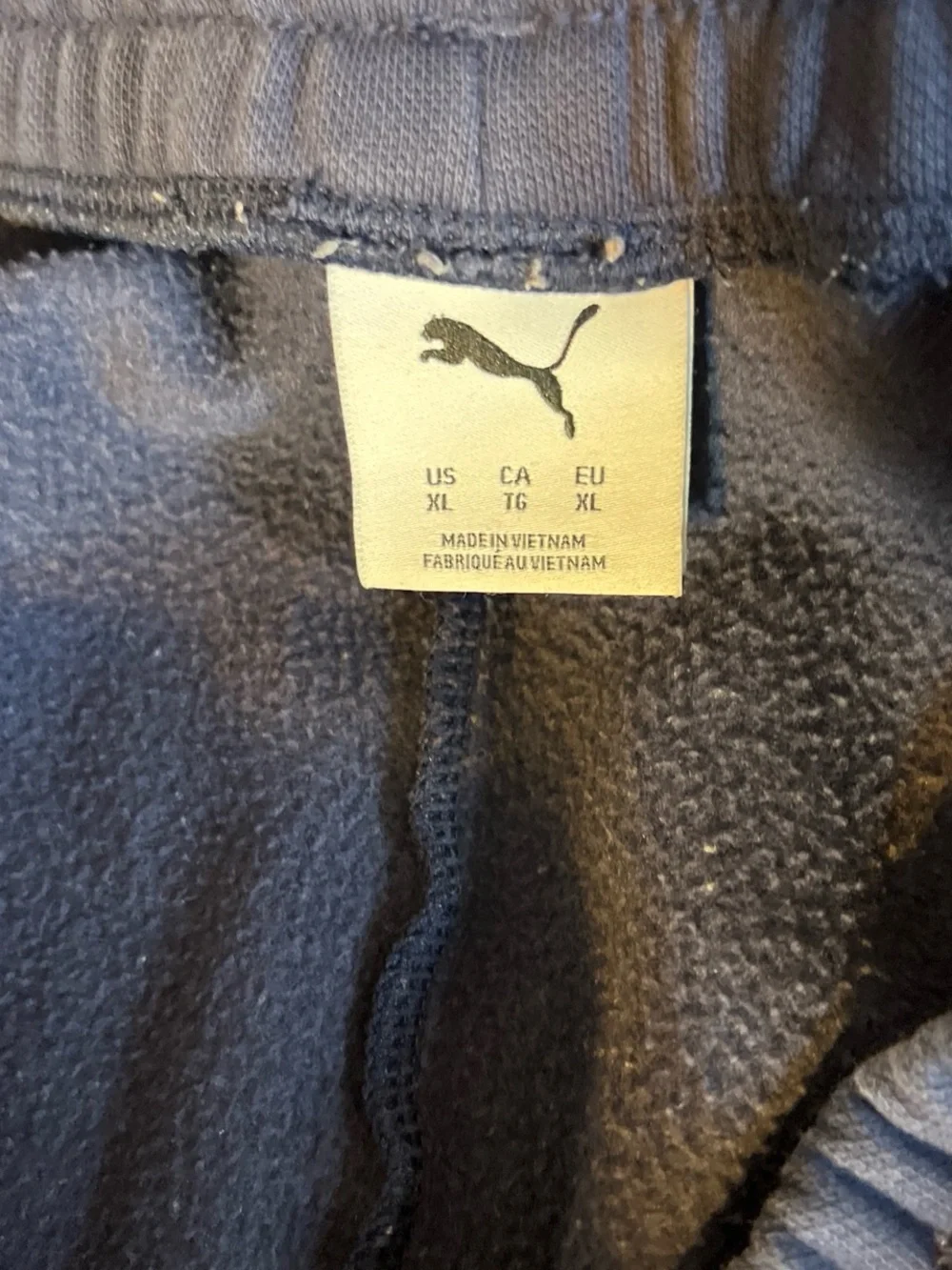 Puma Navy Athletic Shorts with White Logo
